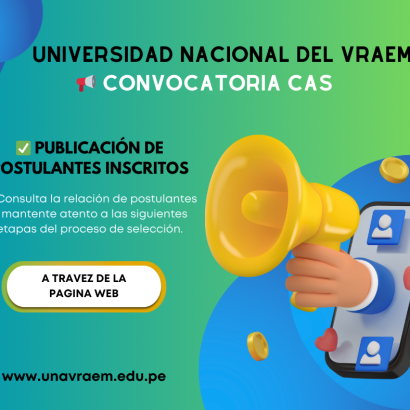 Relación de Postulantes Inscritos a la Convocatoria CAS